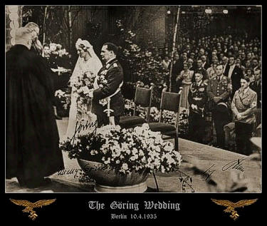 Herman Goering Adolf Hitler Wedding